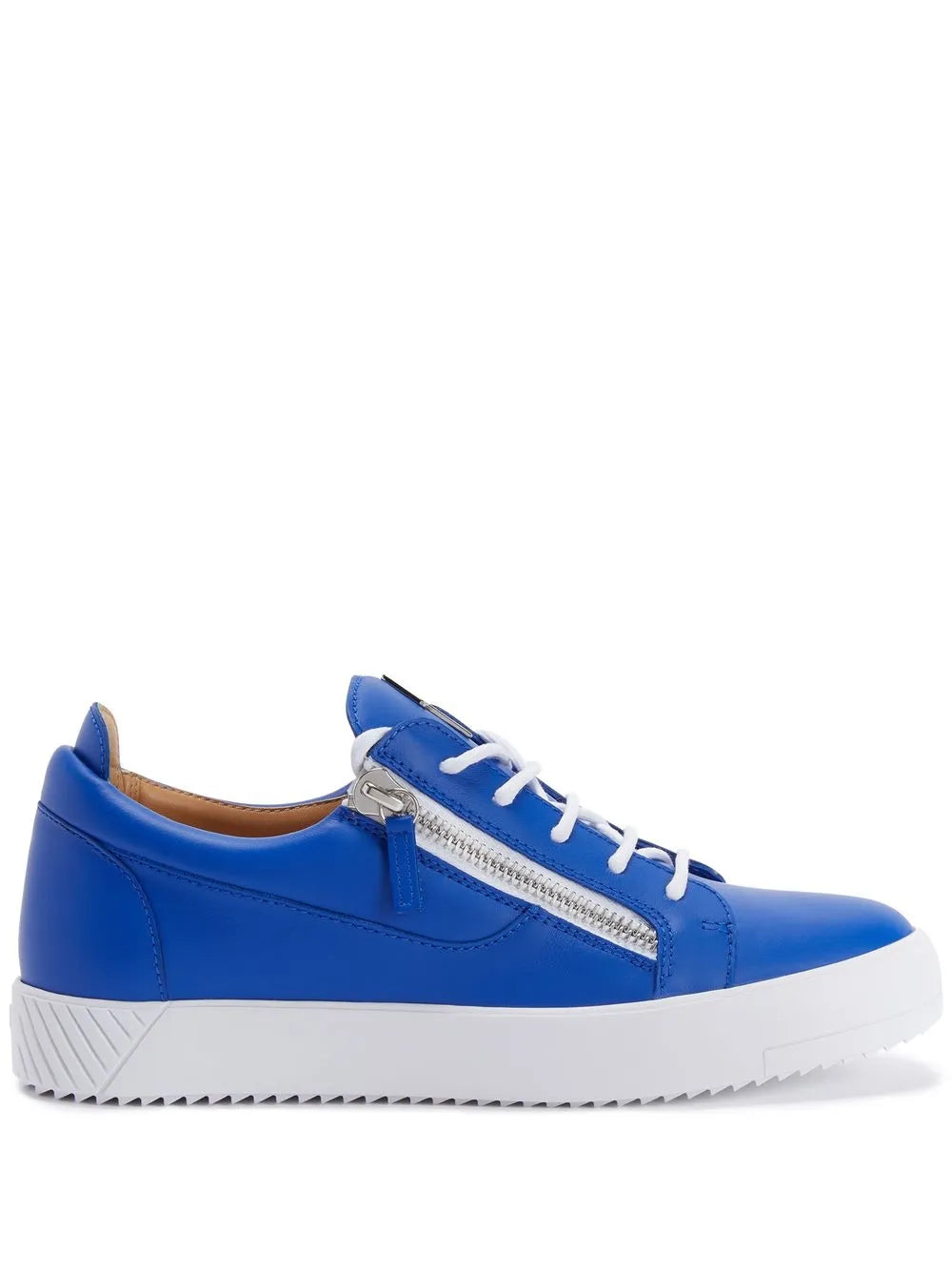 Giuseppe Zanotti tenis bajos Frankie con cierre doble | azul | Image 1