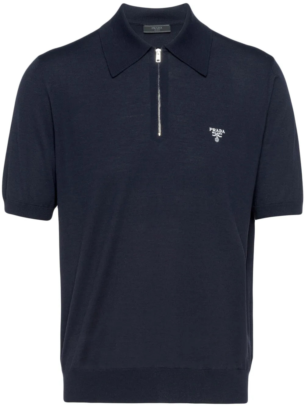Prada playera tipo polo con medio cierre | azul | Image 1