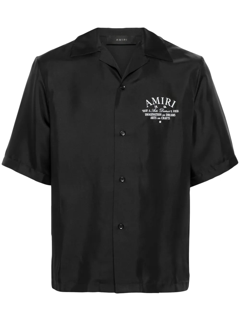 AMIRI camisa de seda con logo estampado | negro | Image 1