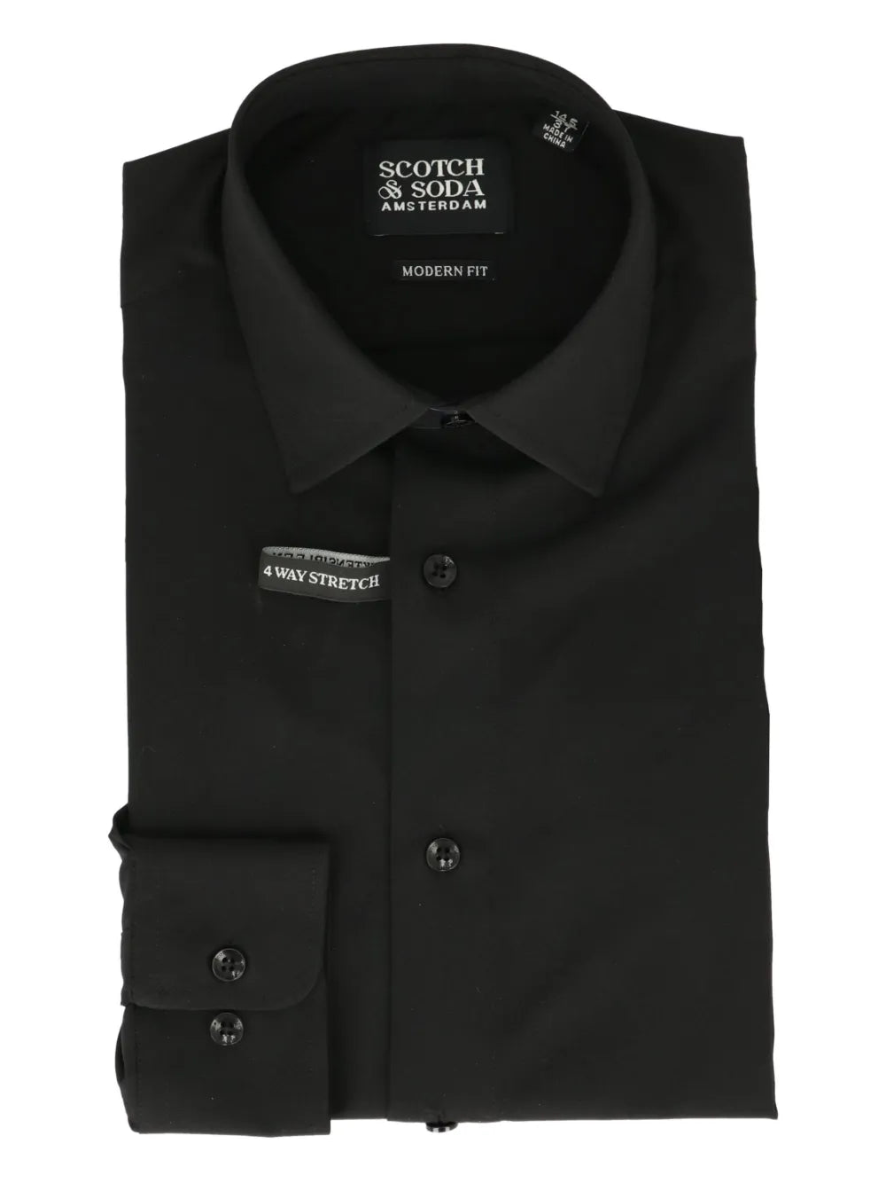 Scotch & Soda camisa stretch | negro | Image 1