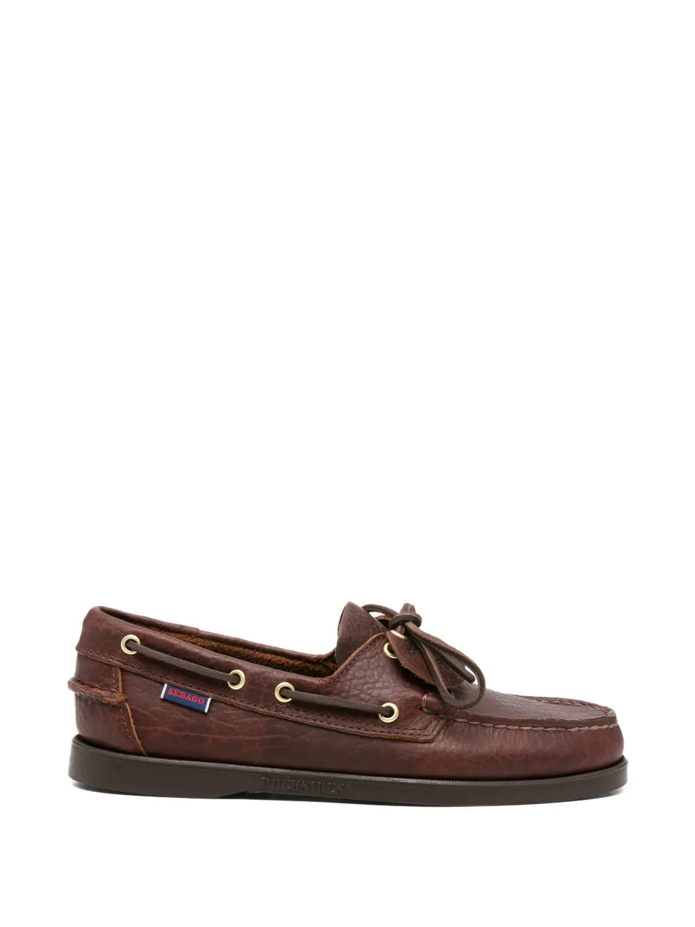 Sebago zapatos top sider Dockside de piel | marrón | Image 1