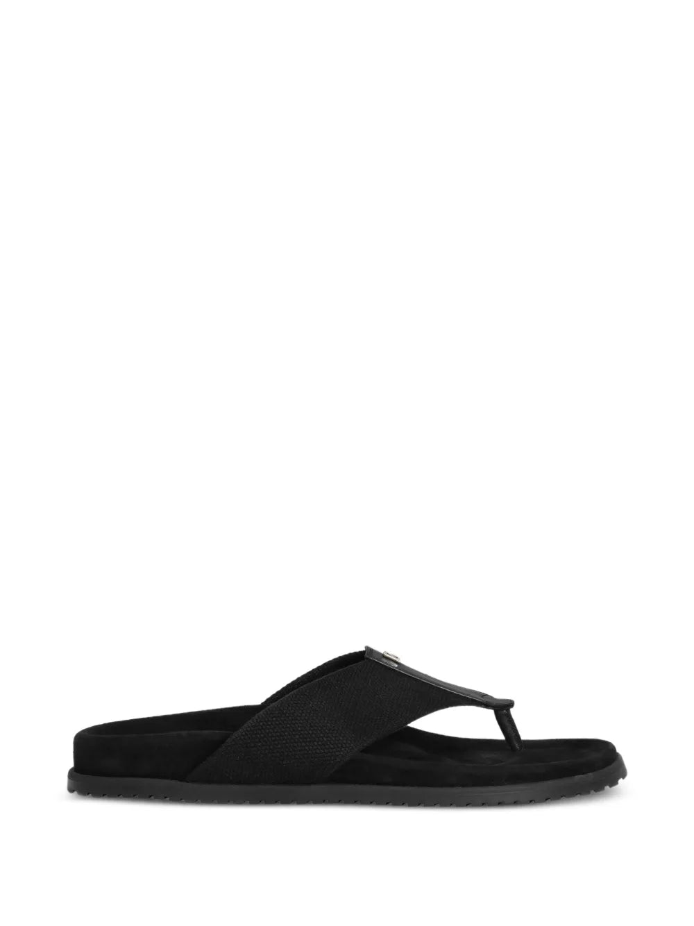 Dolce & Gabbana flip flops con placa del logo | negro | Image 1