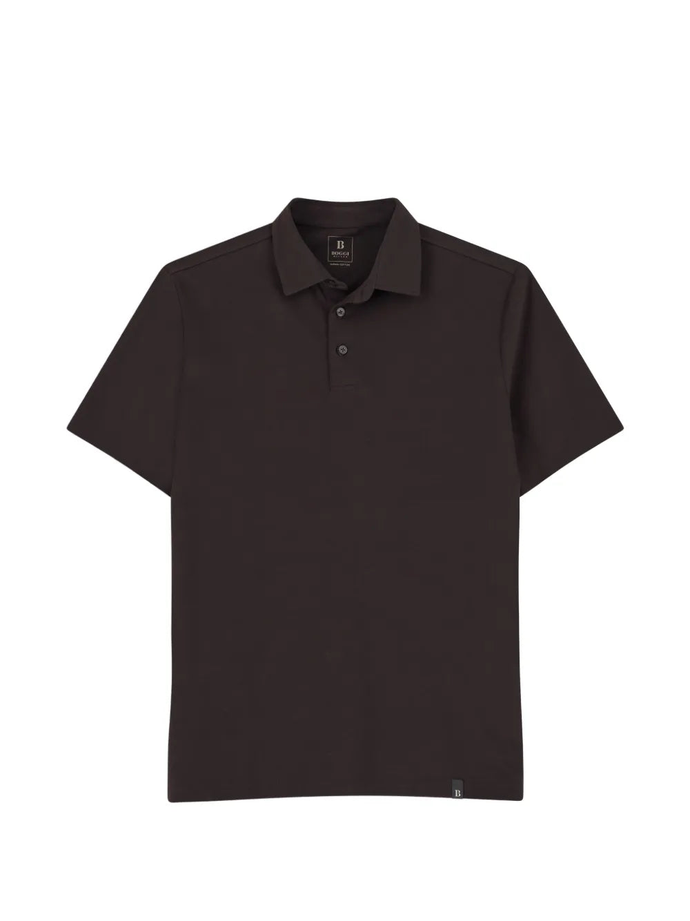 Boggi Milano playera tipo polo de algodón Supima | marrón | Image 1